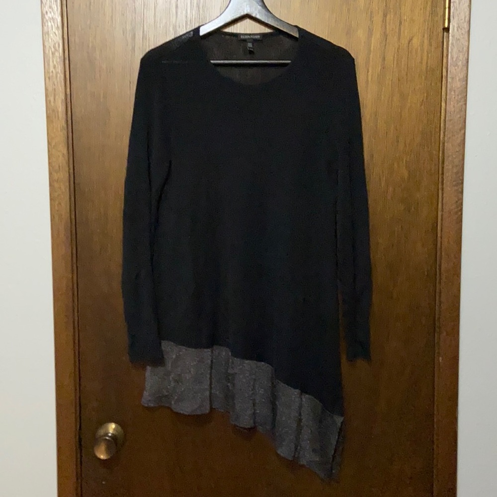 Eileen Fisher med light sweater sparkling bottom